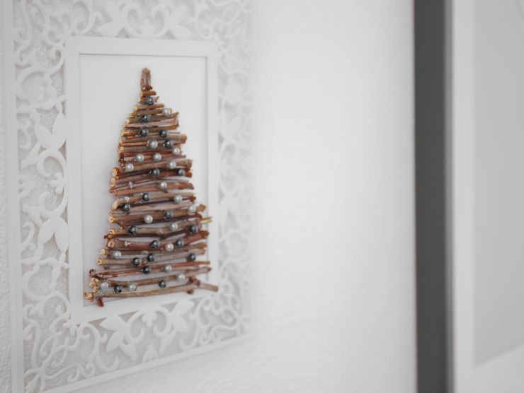 cornice con albero di natale 